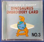 Tarjeta con diseños BROTHER N°3 dinosaurios